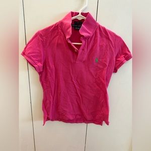 Ralph Lauren Skinny Polo hot pink